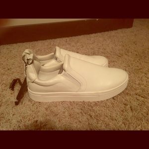 H&M White Men's Casual Slip-on Shoe - Size 9.5